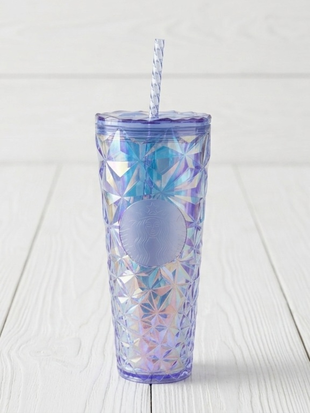 Starbucks 2024 Winter Iridescent Prism Tumbler 24oz Venti Blue Purple